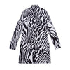 Sexy Women Zebra-Stripe Dresses Long Sleeve High Neck Stretch Bodycon Party Slim Mini Dress