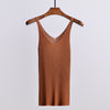 Sexy Women's Tank Top Sleeveless Women V-Neck Knitted Vest Blouse 2022 Summer Female Slim Fashion Tank Tops Woman Clothes