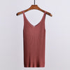 Sexy Women's Tank Top Sleeveless Women V-Neck Knitted Vest Blouse 2022 Summer Female Slim Fashion Tank Tops Woman Clothes