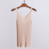 Sexy Women's Tank Top Sleeveless Women V-Neck Knitted Vest Blouse 2022 Summer Female Slim Fashion Tank Tops Woman Clothes
