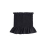 Sexy Womens Bandeau Shirt Ruffles Frill Crop Top Off Shoulder Top Ladies Ribbed Sleeveless Crop Tops