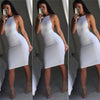 Sexy Womens Club Bodycon Short Dress Evening Party White Sleeveless Dresses   Ladies Mini Dress Clubwear Backless Dresses