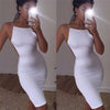 Sexy Womens Club Bodycon Short Dress Evening Party White Sleeveless Dresses   Ladies Mini Dress Clubwear Backless Dresses
