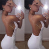 Sexy Womens Club Bodycon Short Dress Evening Party White Sleeveless Dresses   Ladies Mini Dress Clubwear Backless Dresses