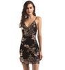 Sexy suspender back sequin dress summer women's clothing