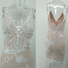 Sexy suspender back sequin dress summer women's clothing