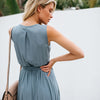 Sexy women Strap Maxi Dress V Neck Backless Chiffon Bandage beach Party Dress elegant Summer boho long dress vestidos 2023 new