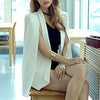 Shawl Collar Split Sleeve Cloak Blazer Cape Women Spring Autumn Party Club Business OL Suit Jacket Coat Black White Cardigan