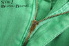 SheBlingBling 2022 ZA Summer Autumn Women Colored Jean Raw Hem High Waist Full Length Casual Straight Denim Pants Green Female