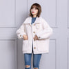 Sheep Shearing Overcoat Women Real Wool Coat Female Lapel Pockets Jacket Winter Warm Lamb Fur Coats Loose Outerwear