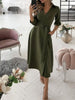 Shein Romwe Blusas Mujer De Moda 2022 Fall Pocket Design Butterfly Print Wrap Dress Vestidos Elegantes Para Feminine Clothes