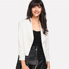 Shawl Collar Workwear Blazer Office Ladies Plain Asymmetrical Long Sleeve Regular Fit 2022 Women Summer Blazer