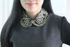 Shirt Blouse Choker Pearl Bead False collar women Grey Detachable Shirt Sweat Clothes Accessories False