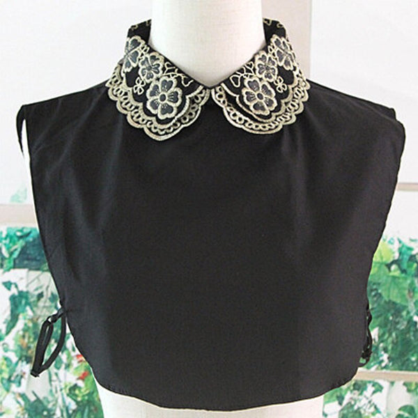 Shirt Blouse Choker Pearl Bead False collar women Grey Detachable Shirt Sweat Clothes Accessories False