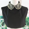 Shirt Blouse Choker Pearl Bead False collar women Grey Detachable Shirt Sweat Clothes Accessories False