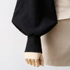 Shirts Women Lantern Sleeve Loose Turn-down Collar Simple Solid Feminino Blouses Minority Korean Style Autumn All-match Fashion