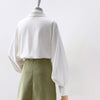 Shirts Women Lantern Sleeve Loose Turn-down Collar Simple Solid Feminino Blouses Minority Korean Style Autumn All-match Fashion
