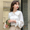 Shirts Women Pure Fresh Simple Leisure Popular Sweet Girls Spring  Kawaii Blouses Holiday Female Clothes Preppy Style