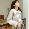 Shirts Women Pure Fresh Simple Leisure Popular Sweet Girls Spring  Kawaii Blouses Holiday Female Clothes Preppy Style
