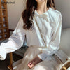 Shirts Women Solid Simple  Spring Korean Style Chic Trendy Casual Blouses Elegant Vintage Womens Streetwear All-match