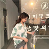 Shirts Women Trendy Korean Style Chic Ladies Top Friends Short Sleeve Summer Ins Floral Stylish Female Blouse Loose Harajuku