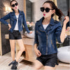 Short Denim Blazer Ladies Autumn Korean Slim Long Sleeve Tops Chic Street Femme Jacke