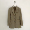 Short Skirt Suit Woolen Coat Female Autumn and Winter Thickening Korean Casual Slim Woolen Blends Blazer Jacket 2022 K1060