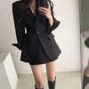Short Skirt Suit Woolen Coat Female Autumn and Winter Thickening Korean Casual Slim Woolen Blends Blazer Jacket 2022 K1060