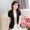 Short Sleeve Blazer Female 2022 Summer Women Short Coats Office Woman Blazers Korean Ladies Slim Thin Casual Suit jacket S-2XL