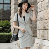 Short Sleeve Suits Women Thin Summer 2022 Temperament Business Formal Slim Blazer And Skirt Office Ladies Work Wear