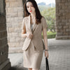 Short Sleeve Suits Women Thin Summer 2022 Temperament Business Formal Slim Blazer And Skirt Office Ladies Work Wear