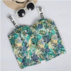 Short Top 2022 Printing New Arrival Summer Women Top Cropped Letter Halter Crop Top Female All Matches Cute Tank Tops For Women