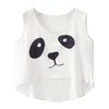 Short-vest Tank-top Ribbed 2022 Women's Casual O-neck Solid Printing Slim Asymmetry Vest Hedging Tee Shirt Tops Женское Платье