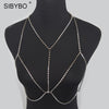Women Metal Crop Top 2022 New Summer Beach Bikini Bra Body Chain Sexy Bustier Club Party Rhinestone Tops Accessories