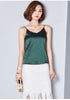 Silk Halter Top Women Camisole 2022 Summer Satin Tops Hot Sexy Sleeveless Vest White Crop Top Women Camis Roupas Femininas