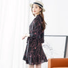 Silk printed dress women's style in spring 2022