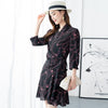 Silk printed dress women's style in spring 2022