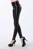 Silver/Gold/Black Shiny High Waist Leggings Women Wetlook PVC Leather Stretch Fitness Ankle-Length Pencil Trousers 79126