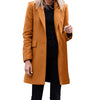 Silver Women Jacket Women Casual Light Weight Thin Jacket Slim Coat Long Sleeve Blazer Office Business Maxi Wool Coats for Women