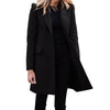 Silver Women Jacket Women Casual Light Weight Thin Jacket Slim Coat Long Sleeve Blazer Office Business Maxi Wool Coats for Women
