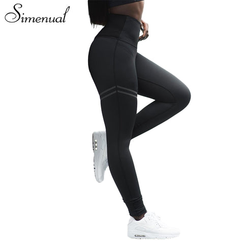 New arrival sportswear leggings for women striped slim sexy fitness legging female athleisure bodybuilding pants