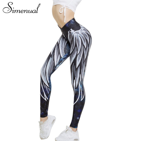 Harajuku 3D wing leggings for women 2022 push up sporting fitness legging athleisure bodybuilding sexy women's pants