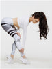Push up women leggings harajuku 2022 print striped bodybuilding jeggings sportswear for fitness athleisure legging sale