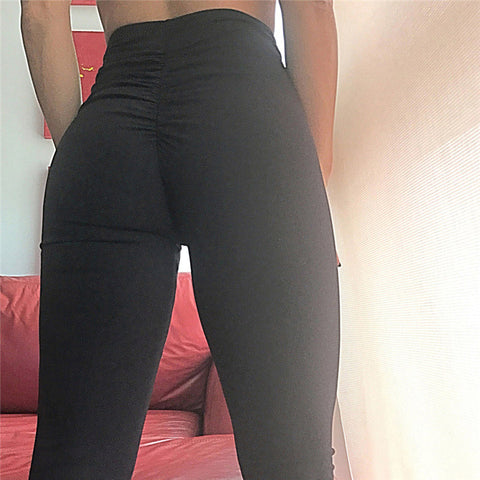 Ruched high waist leggings for women sportswear 2022 push up bodybuilding women's pants slim sexy fitness legging sale