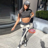 Simenual Skull Print Cyber Ghetto Baddie Clothes Denim Jeans Street Style Zip Up Women Skeleton Pants Urban Style Vintage 2022