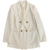 Simple Blazer  Notched Collar   Office Blazer Formal Office Lady Loose Simple Blazer Coat