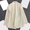 Simple Blazer  Notched Collar   Office Blazer Formal Office Lady Loose Simple Blazer Coat