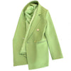 Simple Blazer  Notched Collar   Office Blazer Formal Office Lady Loose Simple Blazer Coat