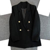 Simple Blazer  Notched Collar   Office Blazer Formal Office Lady Loose Simple Blazer Coat