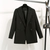 Simple Commute Black Women's Suits Coat Korean Style Loose Leisure Professional 2023 Ladies Tops Suit Women Suit Blazer
